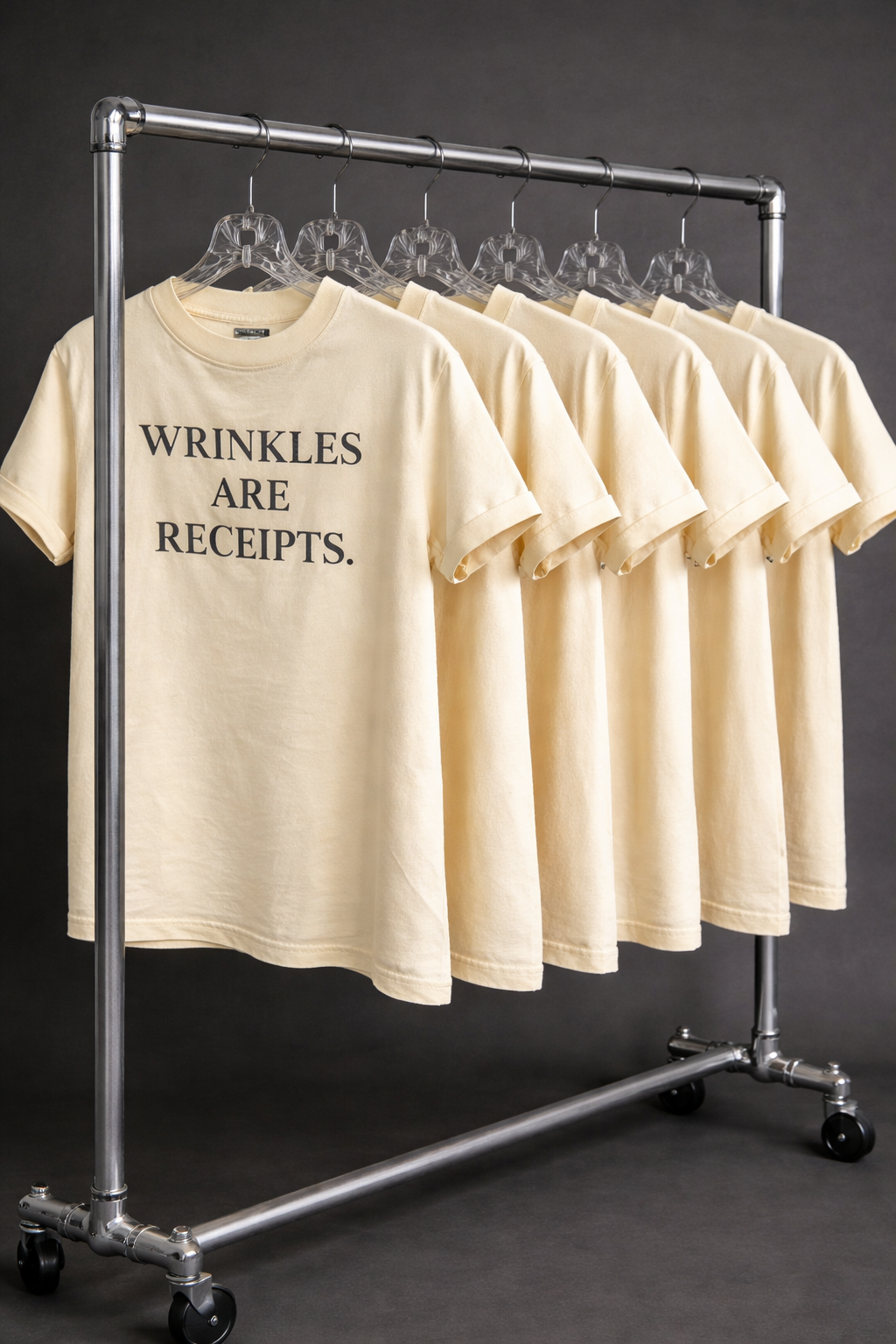 WRINKLES ARE RECEIPTS TEE.