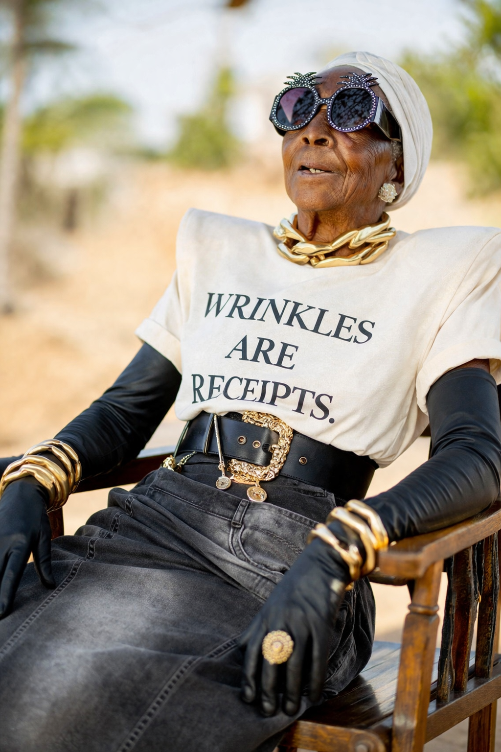 WRINKLES ARE RECEIPTS TEE.
