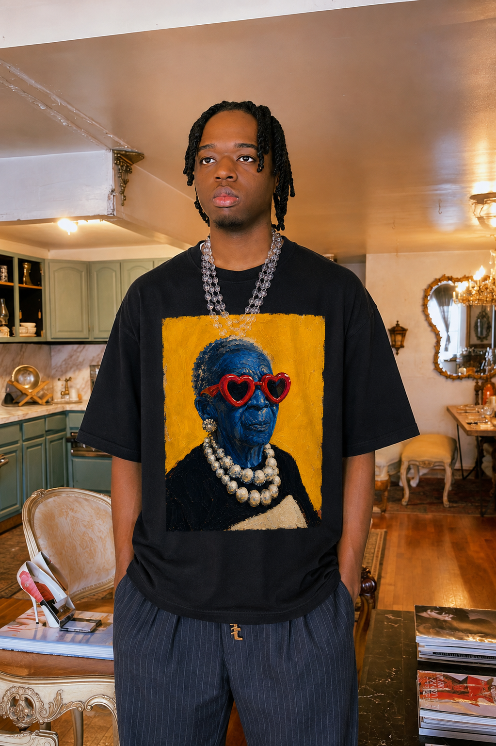 BLUE GLAMMA PORTRAIT TEE