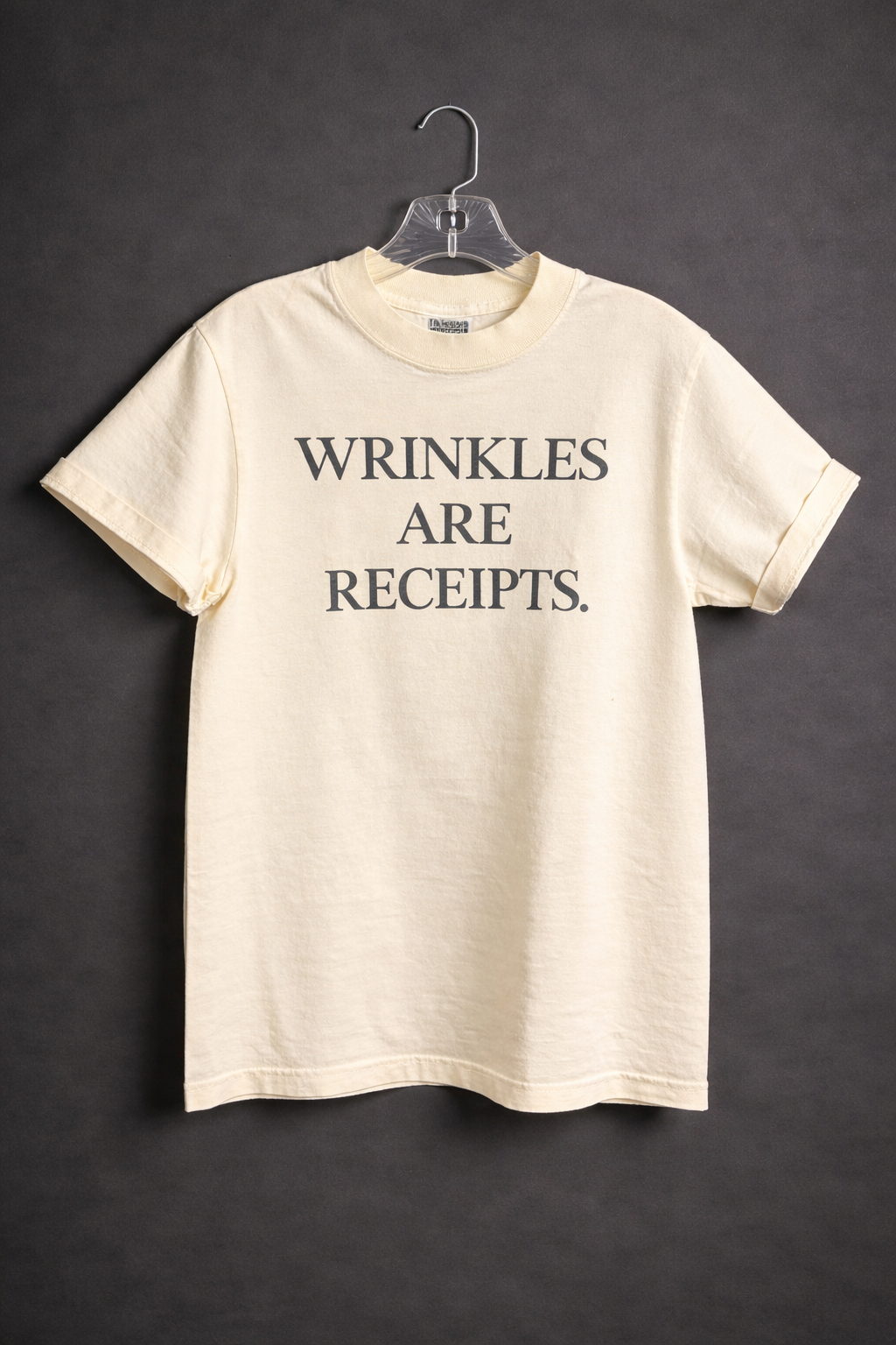 WRINKLES ARE RECEIPTS TEE.