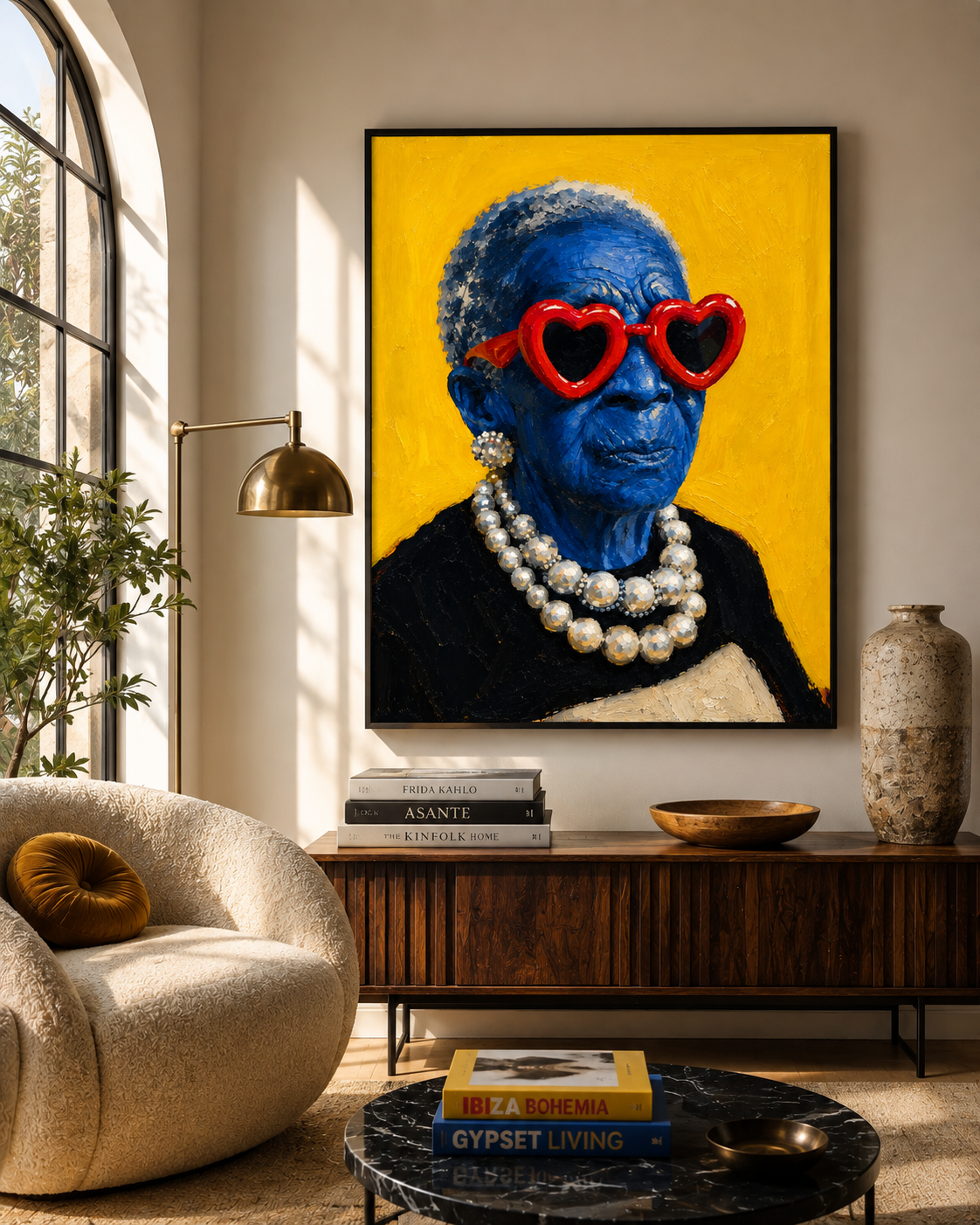 BLUE PORTRAIT ART