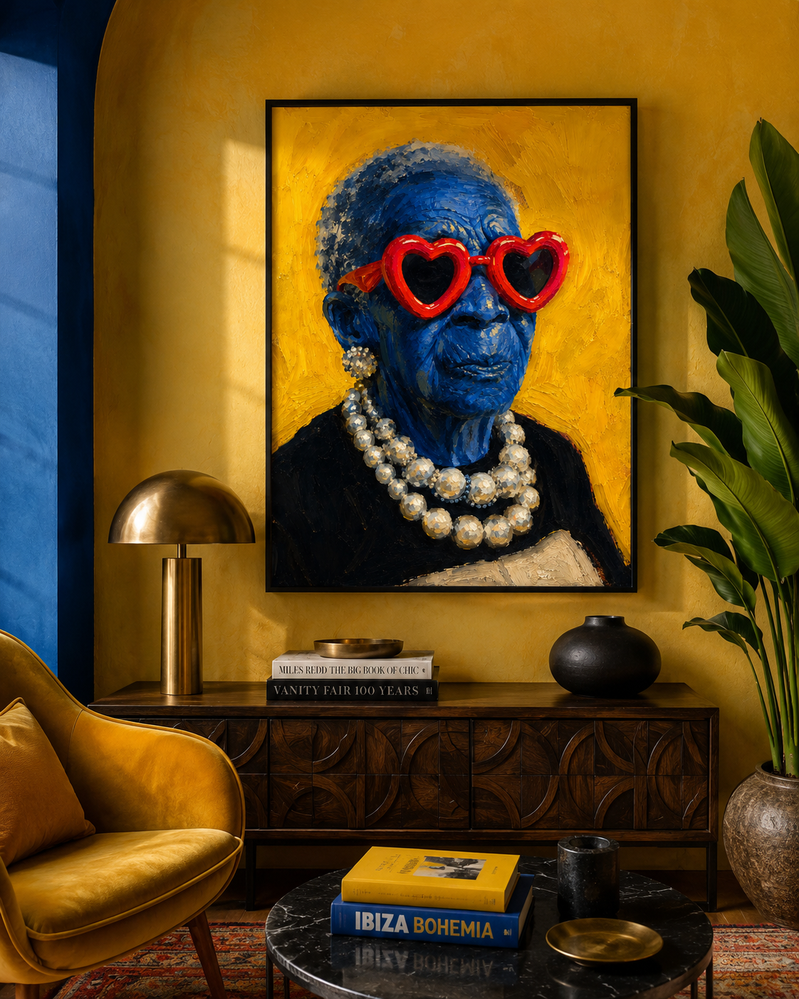 BLUE PORTRAIT ART