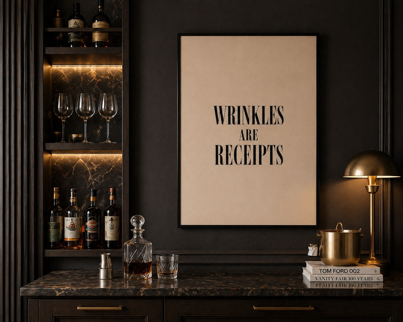 WRINKLES ARE RECEIPTS PRINT