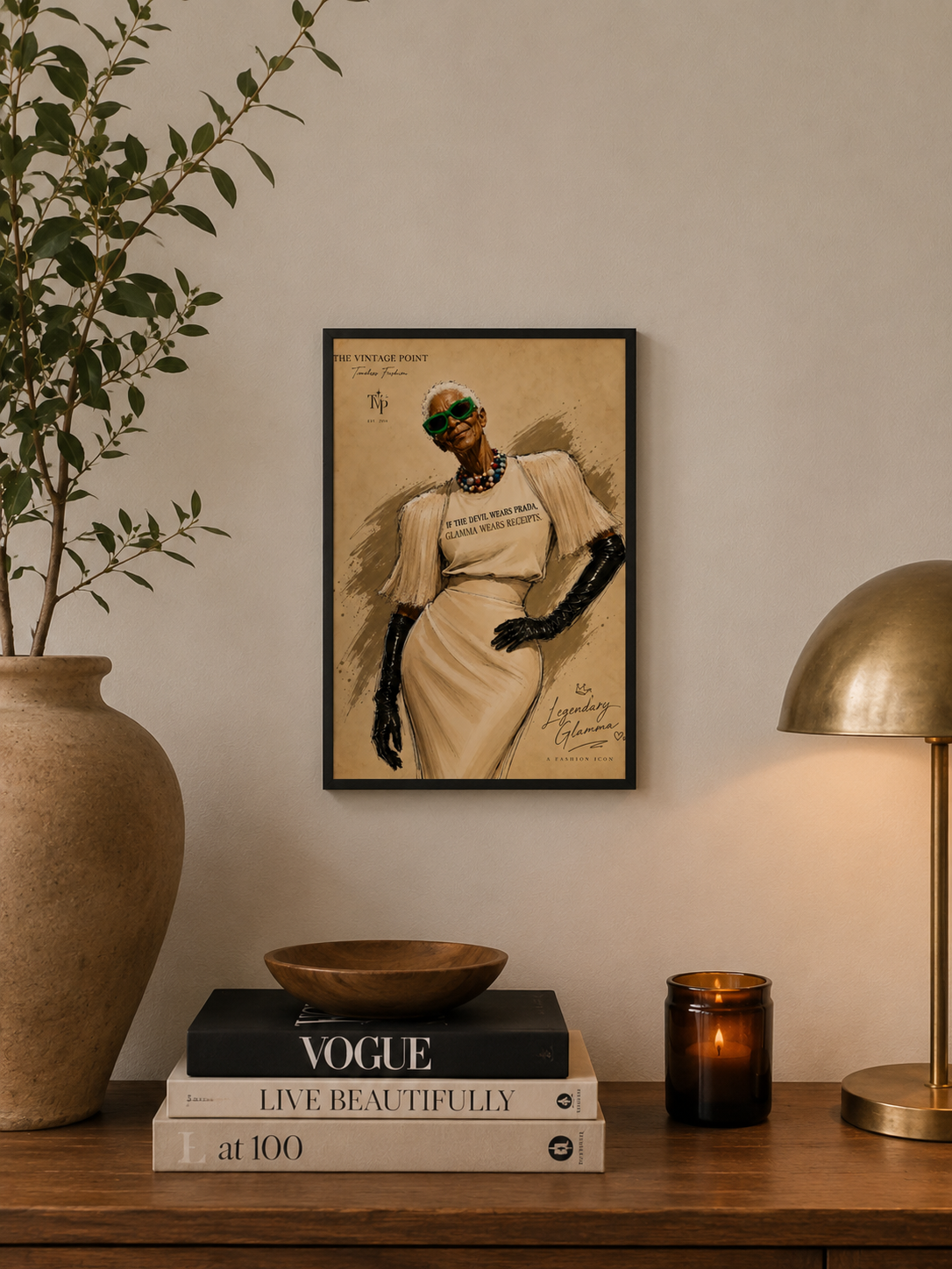 THE GLAM- MA PRINT