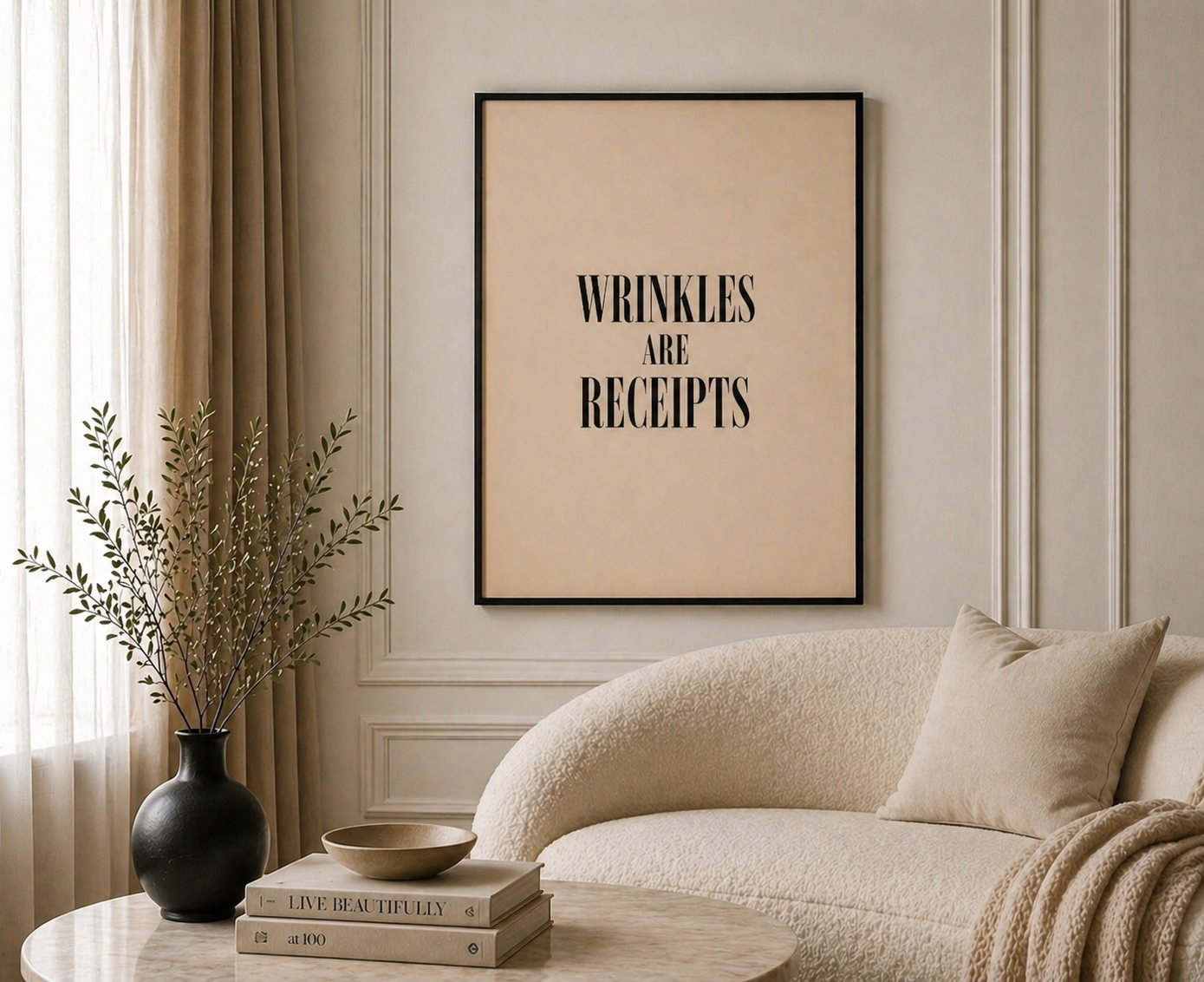 WRINKLES ARE RECEIPTS PRINT