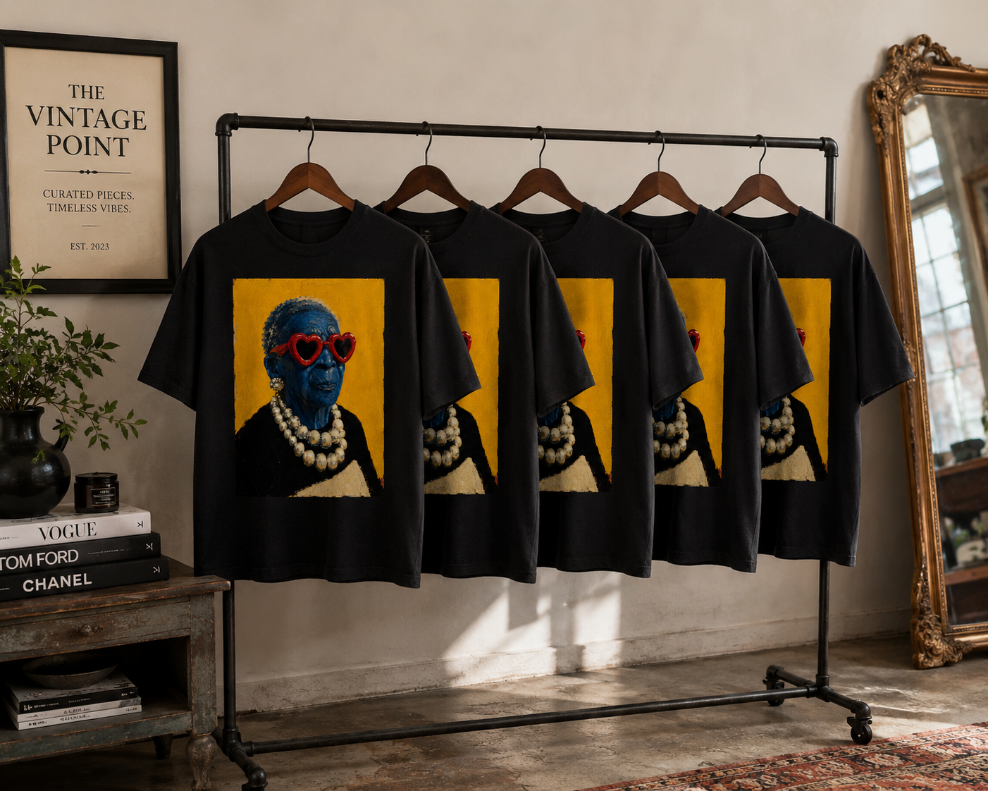 BLUE GLAMMA PORTRAIT TEE