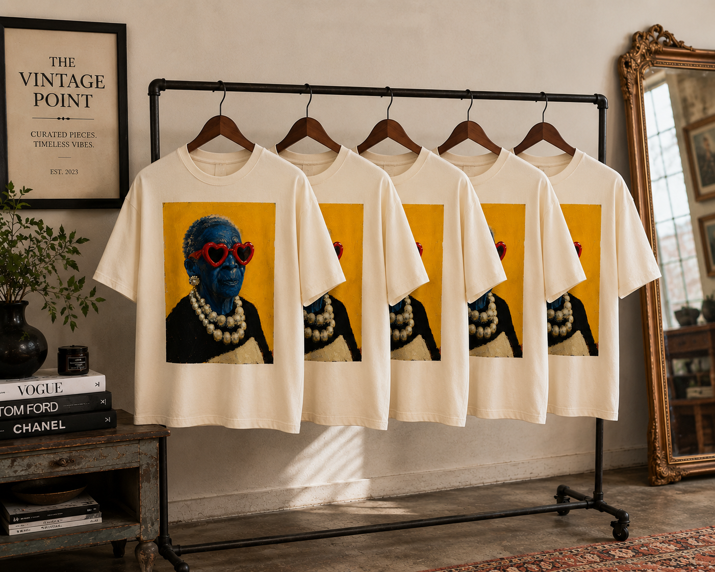 BLUE GLAMMA PORTRAIT TEE